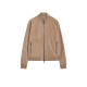 Jacheta PAL ZILERI, light brown goat suede ultra lightweight bomber jacket - 9C36PJ200SL28238