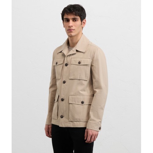 Jacheta PAL ZILERI, Impermeabila, saharan cotton and nylon, Bej