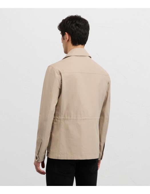 Jacheta PAL ZILERI, Impermeabila, saharan cotton and nylon, Bej - 9C36SA105SO20237