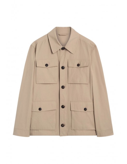 Jacheta PAL ZILERI, Impermeabila, saharan cotton and nylon, Bej - 9C36SA105SO20237