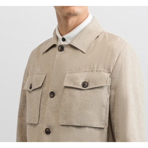 Jacheta PAL ZILERI, light brown viscose field jacket