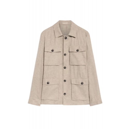 Jacheta PAL ZILERI, light brown viscose field jacket