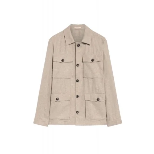 Jacheta PAL ZILERI, light brown viscose field jacket