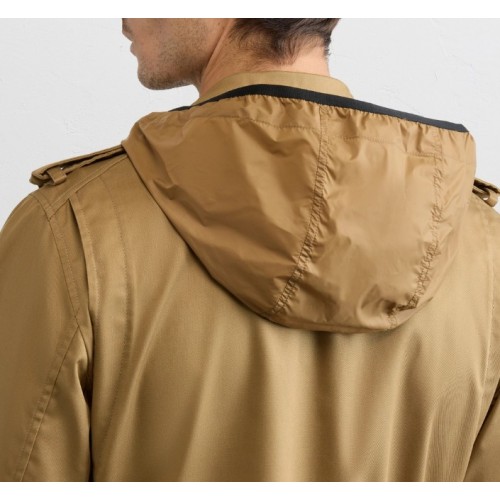 Jacheta PAL ZILERI, mustard colored cotton and polyester gabardine