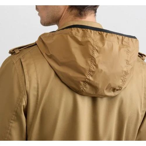 Jacheta PAL ZILERI, mustard colored cotton and polyester gabardine