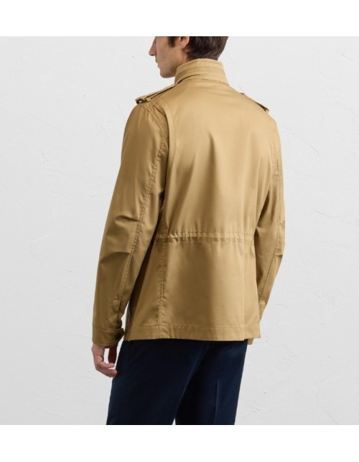 Jacheta PAL ZILERI, mustard colored cotton and polyester gabardine - 9C36ST141SO20052