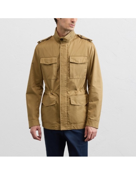 Jacheta PAL ZILERI, mustard colored cotton and polyester gabardine - 9C36ST141SO20052