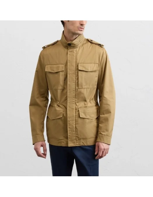 Jacheta PAL ZILERI, mustard colored cotton and polyester gabardine - 9C36ST141SO20052