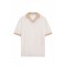 Tricou PAL ZILERI, white lyocell cotton and silk short, Regular fit
