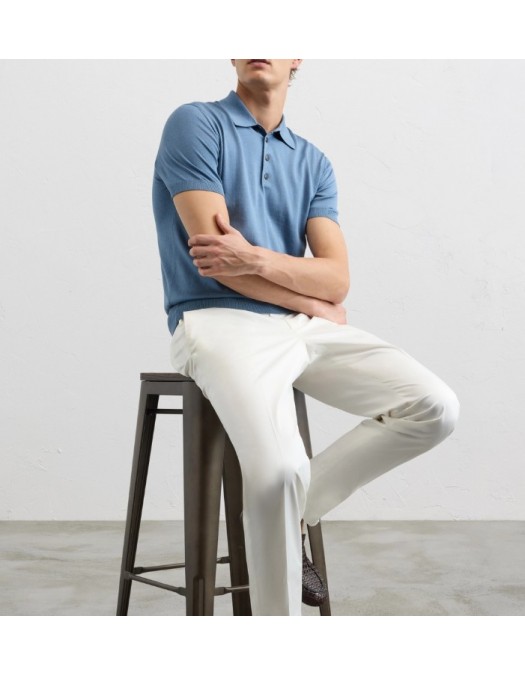 Tricou PAL ZILIERI, light blue, regular fit - 9C3M0U303SM72106