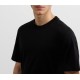 Tricou PAL ZILERI, black mercerized cotton jersey short sleeved t shirt - 9C3MJG200SJ72820