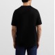 Tricou PAL ZILERI, black mercerized cotton jersey short sleeved t shirt - 9C3MJG200SJ72820