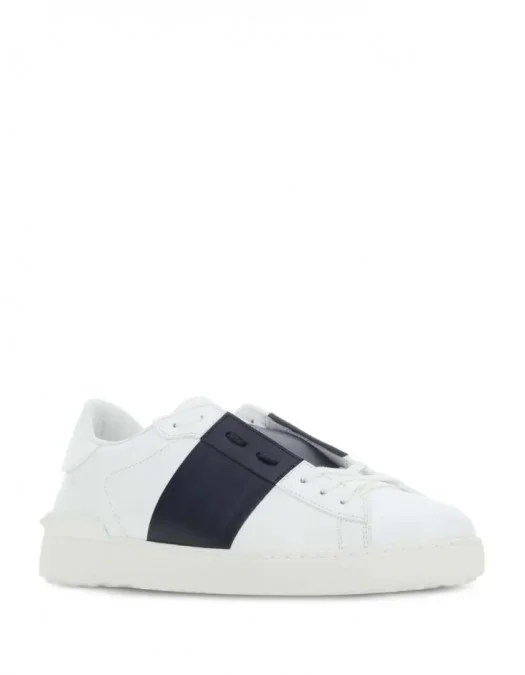 Sneakers VALENTINO, calfskin open sneakers, Alb - 9Y2S0830BLUM15