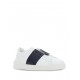 Sneakers VALENTINO, calfskin open sneakers, Alb - 9Y2S0830BLUM15