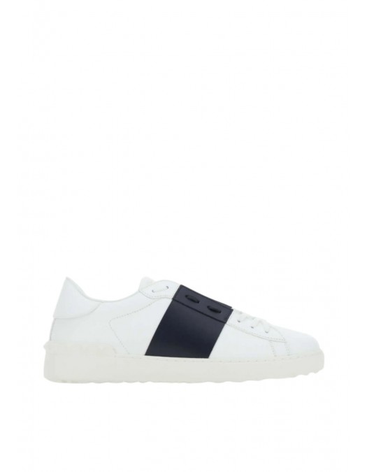 Sneakers VALENTINO, calfskin open sneakers, Alb - 9Y2S0830BLUM15