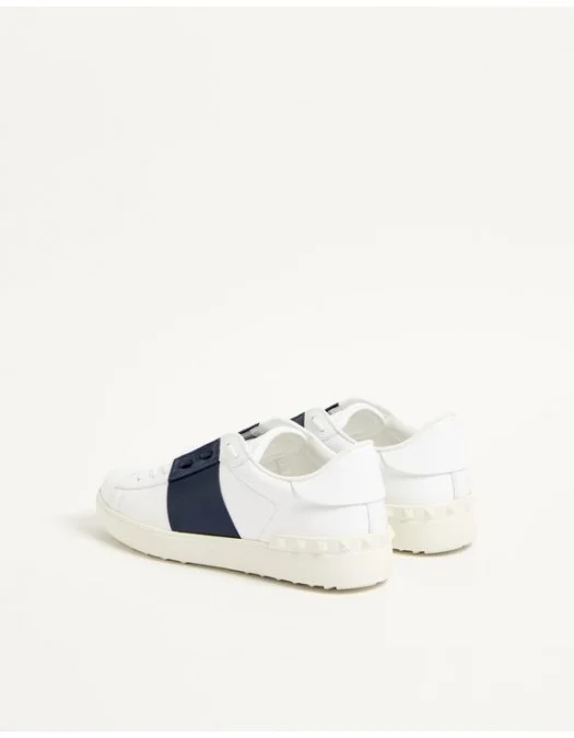 Sneakers VALENTINO, calfskin open sneakers, Alb - 9Y2S0830BLUM15