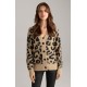 Pulover JOOP, Animal Print Leopard, Brown - A10015666268