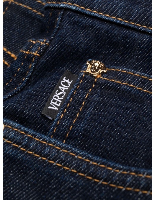 Jeans Versace, Bleumarin, Logo Auriu - A818321A022331D100