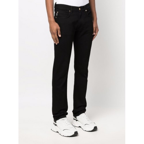 Jeans Versace, Black Denim, Logo Medusa Jeans Versace, Black Denim, Logo Medusa