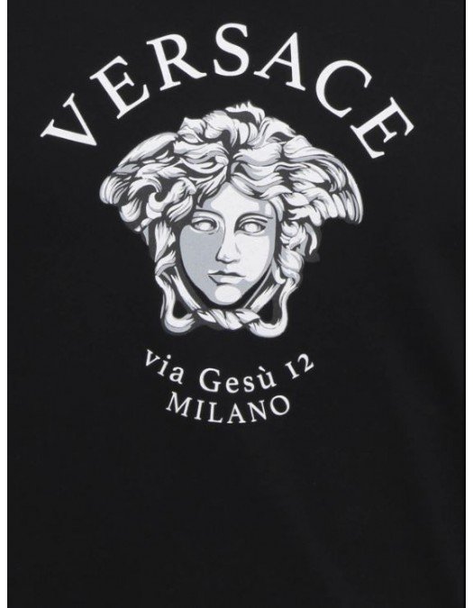 Tricou Versace, Imprimeu Medusa, Black, A88659A228806A1008 - A88659A228806A1008