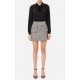 Rochie ELISABETTA FRANCHI, Combined dress with tweed skirt, Black - AB08421E2110