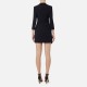 Rochie Elisabetta Franchi, Asymmetric Coat Dress, Black - AB56241E2110