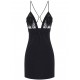 ROCHIE ELISABETTA FRANCHI, Floral Insert, Lace Details, Mini, Black - AB72952E2110 ROCHIE ELISABETTA FRANCHI, Floral Insert, Lace Details, Mini, Black - AB72952E2110