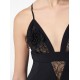 ROCHIE ELISABETTA FRANCHI, Floral Insert, Lace Details, Mini, Black - AB72952E2110 ROCHIE ELISABETTA FRANCHI, Floral Insert, Lace Details, Mini, Black - AB72952E2110