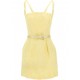 ROCHIE ELISABETTA FRANCHI, 3D Embroidered, Mini, Lemon Yellow - AB77952E2DC7 ROCHIE ELISABETTA FRANCHI, 3D Embroidered, Mini, Lemon Yellow - AB77952E2DC7