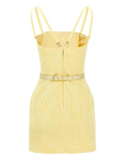 ROCHIE ELISABETTA FRANCHI, 3D Embroidered, Mini, Lemon Yellow - AB77952E2DC7 ROCHIE ELISABETTA FRANCHI, 3D Embroidered, Mini, Lemon Yellow - AB77952E2DC7