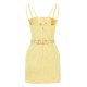 ROCHIE ELISABETTA FRANCHI, 3D Embroidered, Mini, Lemon Yellow - AB77952E2DC7 ROCHIE ELISABETTA FRANCHI, 3D Embroidered, Mini, Lemon Yellow - AB77952E2DC7