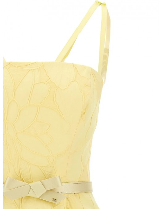 ROCHIE ELISABETTA FRANCHI, 3D Embroidered, Mini, Lemon Yellow - AB77952E2DC7 ROCHIE ELISABETTA FRANCHI, 3D Embroidered, Mini, Lemon Yellow - AB77952E2DC7