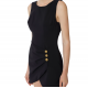 ROCHIE ELISABETTA FRANCHI, Mini, Draped Gold Detail, Black - AB79856E2110 ROCHIE ELISABETTA FRANCHI, Mini, Draped Gold Detail, Black - AB79856E2110