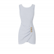 ROCHIE ELISABETTA FRANCHI, Mini, Draped Gold Detail, Powder Blue - AB79856E2EA7 ROCHIE ELISABETTA FRANCHI, Mini, Draped Gold Detail, Powder Blue - AB79856E2EA7