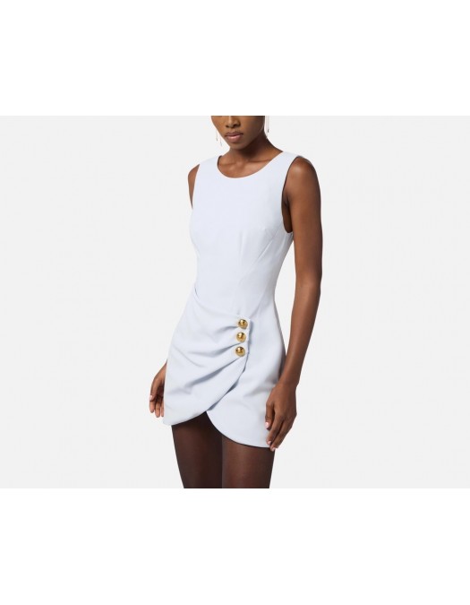 ROCHIE ELISABETTA FRANCHI, Mini, Draped Gold Detail, Powder Blue - AB79856E2EA7 ROCHIE ELISABETTA FRANCHI, Mini, Draped Gold Detail, Powder Blue - AB79856E2EA7