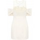 ROCHIE ELISABETTA FRANCHI, Floral Embroidered Satin, Mini, Light Beige - AB81152E2193 ROCHIE ELISABETTA FRANCHI, Floral Embroidered Satin, Mini, Light Beige - AB81152E2193