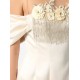 ROCHIE ELISABETTA FRANCHI, Floral Embroidered Satin, Mini, Light Beige - AB81152E2193 ROCHIE ELISABETTA FRANCHI, Floral Embroidered Satin, Mini, Light Beige - AB81152E2193