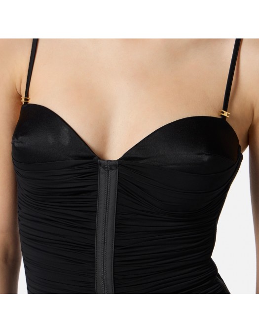 ROCHIE ELISABETTA FRANCHI, Midi, Elegance, Stretch, Black - AB81556E2110 ROCHIE ELISABETTA FRANCHI, Midi, Elegance, Stretch, Black - AB81556E2110