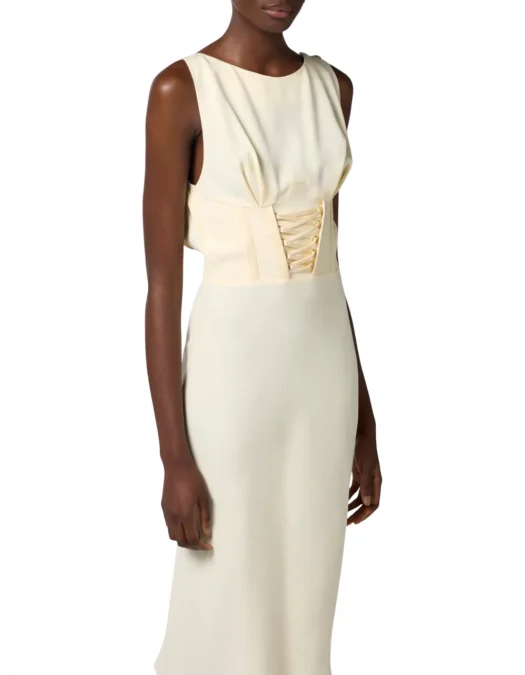ROCHIE ELISABETTA FRANCHI, Corset Detailing, Light Beige - AB84652E2DC7 ROCHIE ELISABETTA FRANCHI, Corset Detailing, Light Beige - AB84652E2DC7