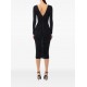 ROCHIE ELISABETTA FRANCHI, Brooch Detail Organza, Midi, Black - AB84852E2110 ROCHIE ELISABETTA FRANCHI, Brooch Detail Organza, Midi, Black - AB84852E2110