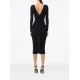ROCHIE ELISABETTA FRANCHI, Brooch Detail Organza, Midi, Black - AB84852E2110 ROCHIE ELISABETTA FRANCHI, Brooch Detail Organza, Midi, Black - AB84852E2110