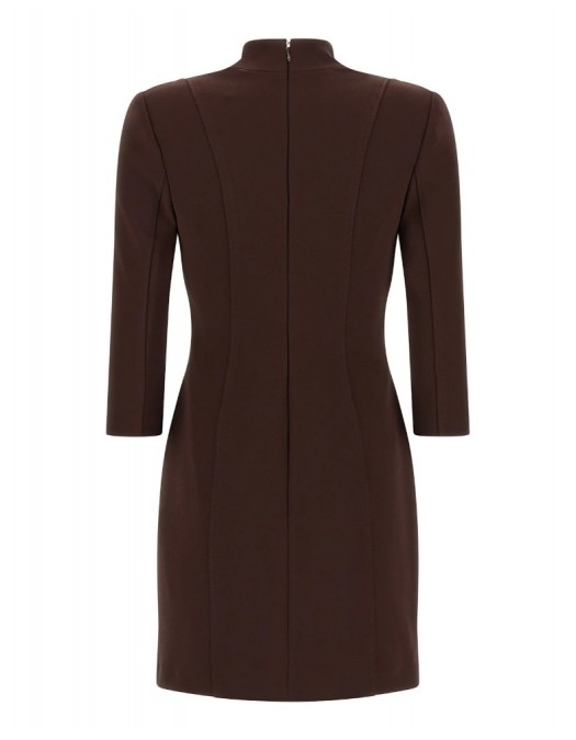 Rochie ELISABETTA FRANCHI, Logo Dress With Elastic Bands - AB86961E2644