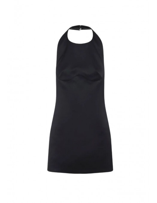Rochie ELISABETTA FRANCHI, halterneck sleeveless dress, Negru - AB87162E2110