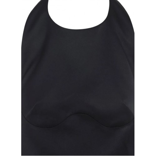 Rochie ELISABETTA FRANCHI, halterneck sleeveless dress, Negru