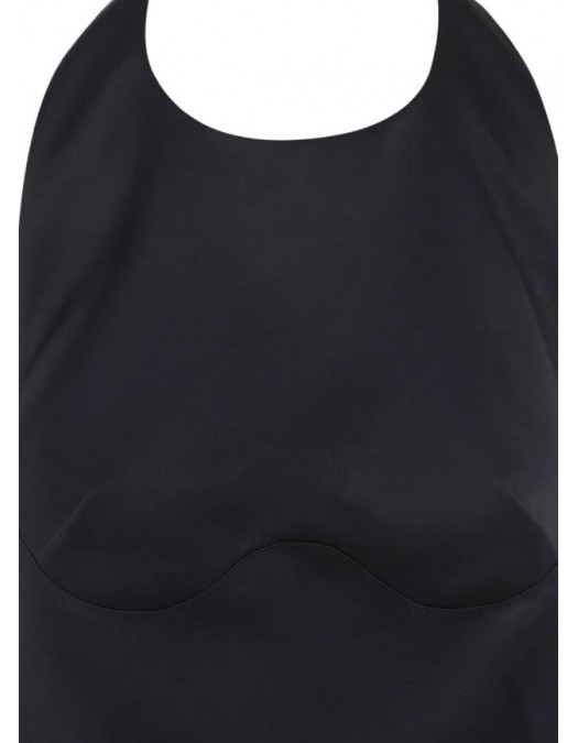 Rochie ELISABETTA FRANCHI, halterneck sleeveless dress, Negru - AB87162E2110