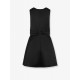 Rochie ELISABETTA FRANCHI, Duchess satin dress with jewel detail, Negru - AB87261E2110