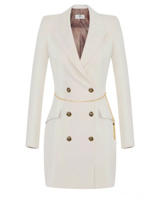 ROCHIE ELISABETTA FRANCHI, Blazer Style, Alb - AB89657E2DZ9