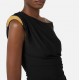 Rochie ELISABETTA FRANCHI, Dress in crêpe jersey fabric with jewel strap - AB90661E2110
