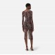 Rochie ELISABETTA FRANCHI, tulle fabric with alligator print - AB91361E2644