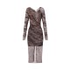 Rochie ELISABETTA FRANCHI, tulle fabric with alligator print - AB91361E2644